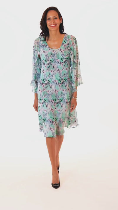 SLIT ON MINTY GREEN BOLERO