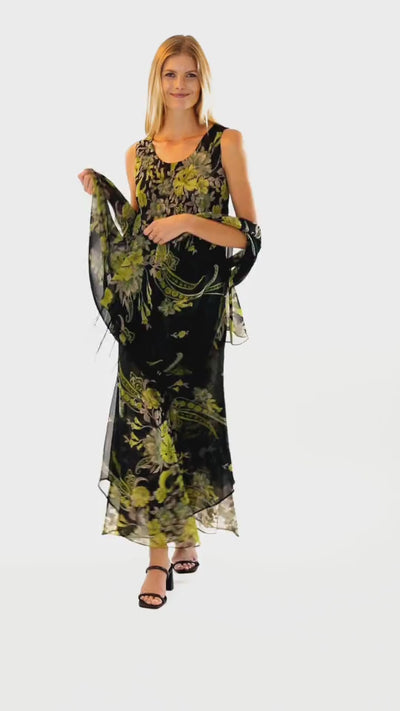 THE REVERSIBLE REVOLVING PANT SET IN PRINT GREEN