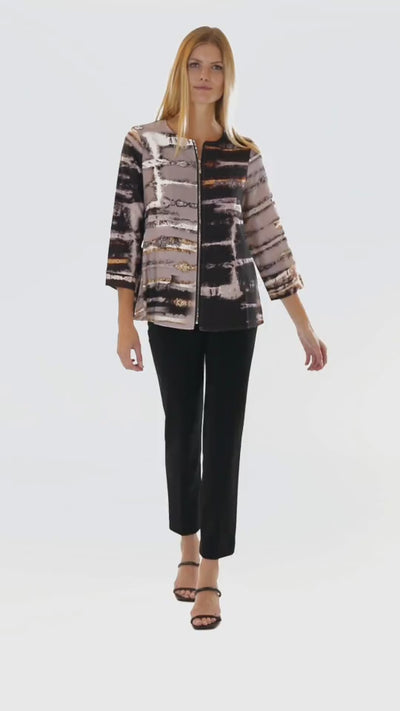THE SLAYING JACKET IN PRINT BLACK