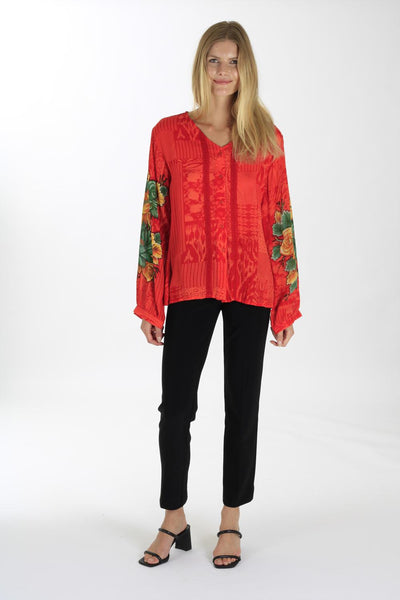 THE TANGY ORANGE BLOUSE FOR THE DAY