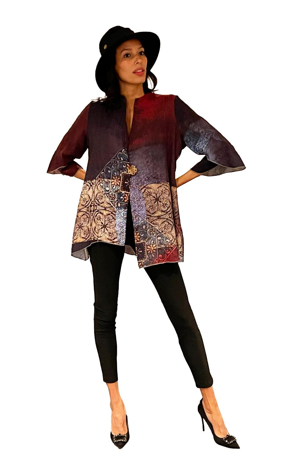 THE ALL YOU NEED JACKET IN PRINTED BROWN
