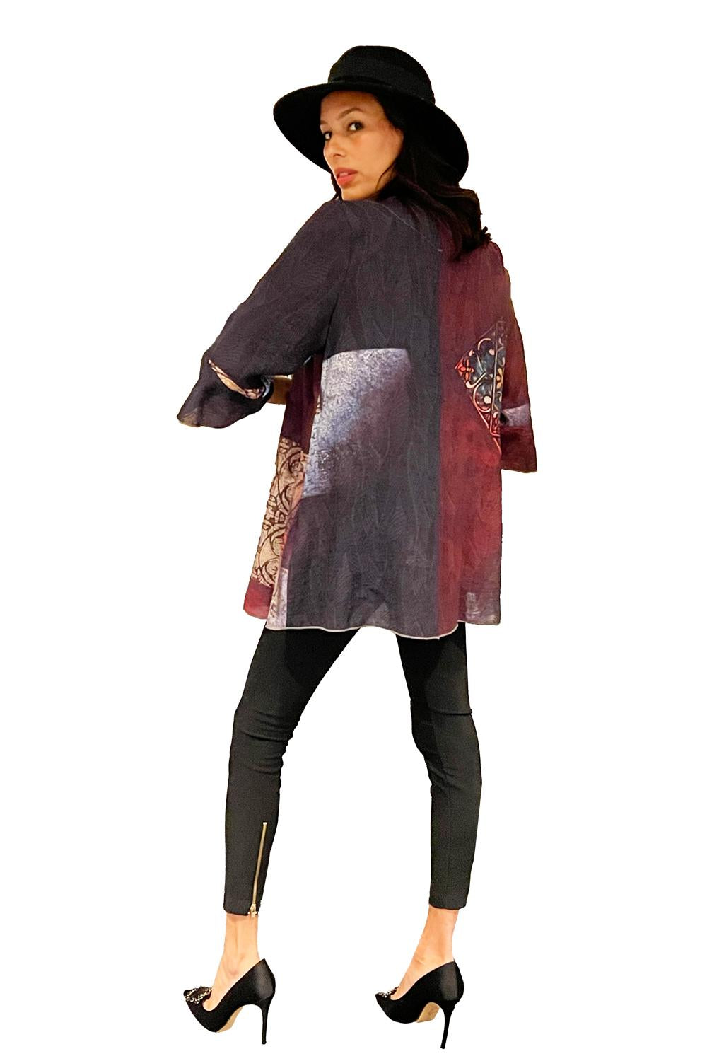 THE ALL YOU NEED JACKET IN PRINTED BROWN