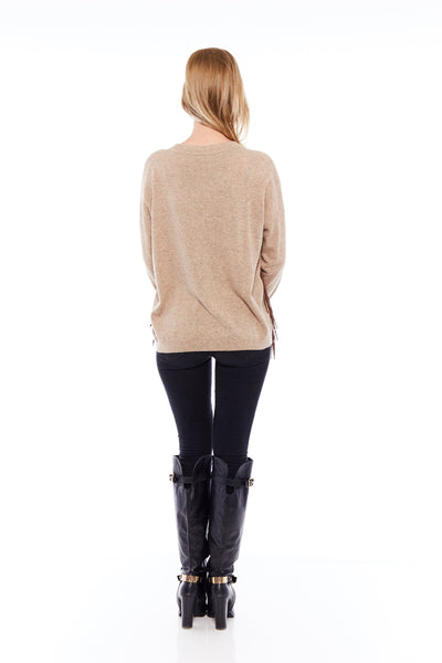 THE ELEVATE HAPPY HOUR SWEATER IN CLASSIC BEIGE