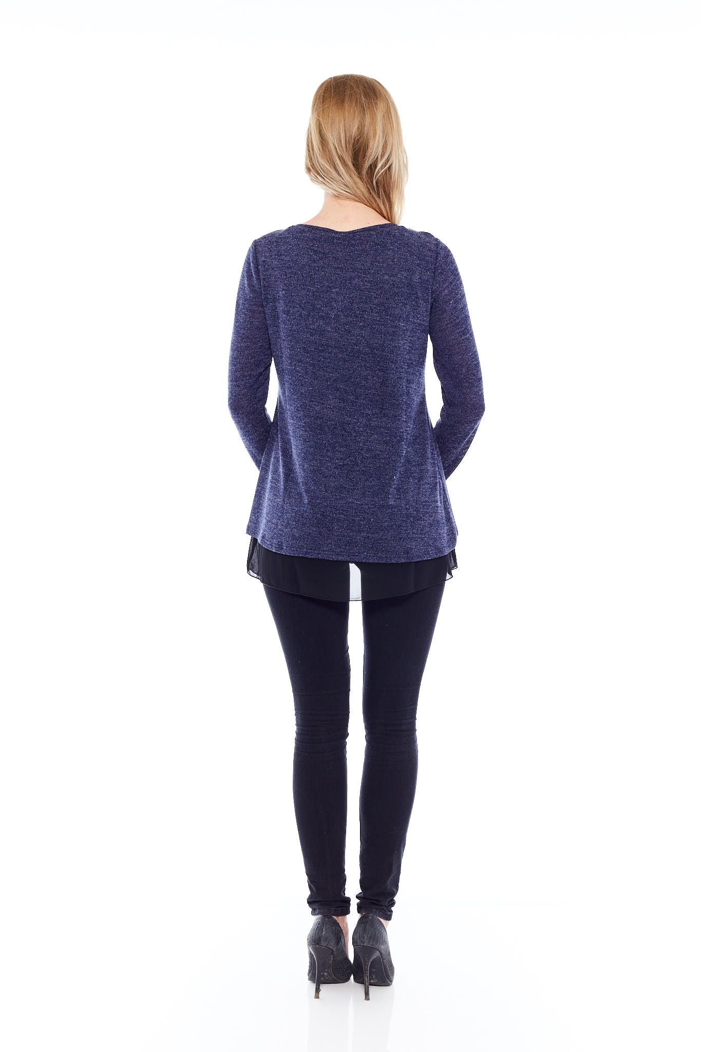 THE DAY OUT TOP IN CLASSIC BASIC BLUE