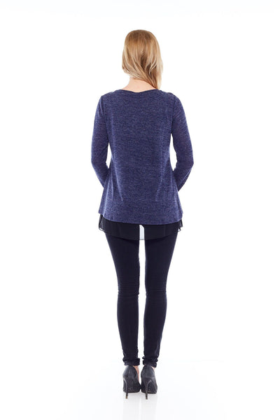 THE DAY OUT TOP IN CLASSIC BASIC BLUE