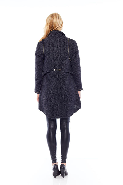 THE ALL YOU NEED COAT IN SLATE GREY