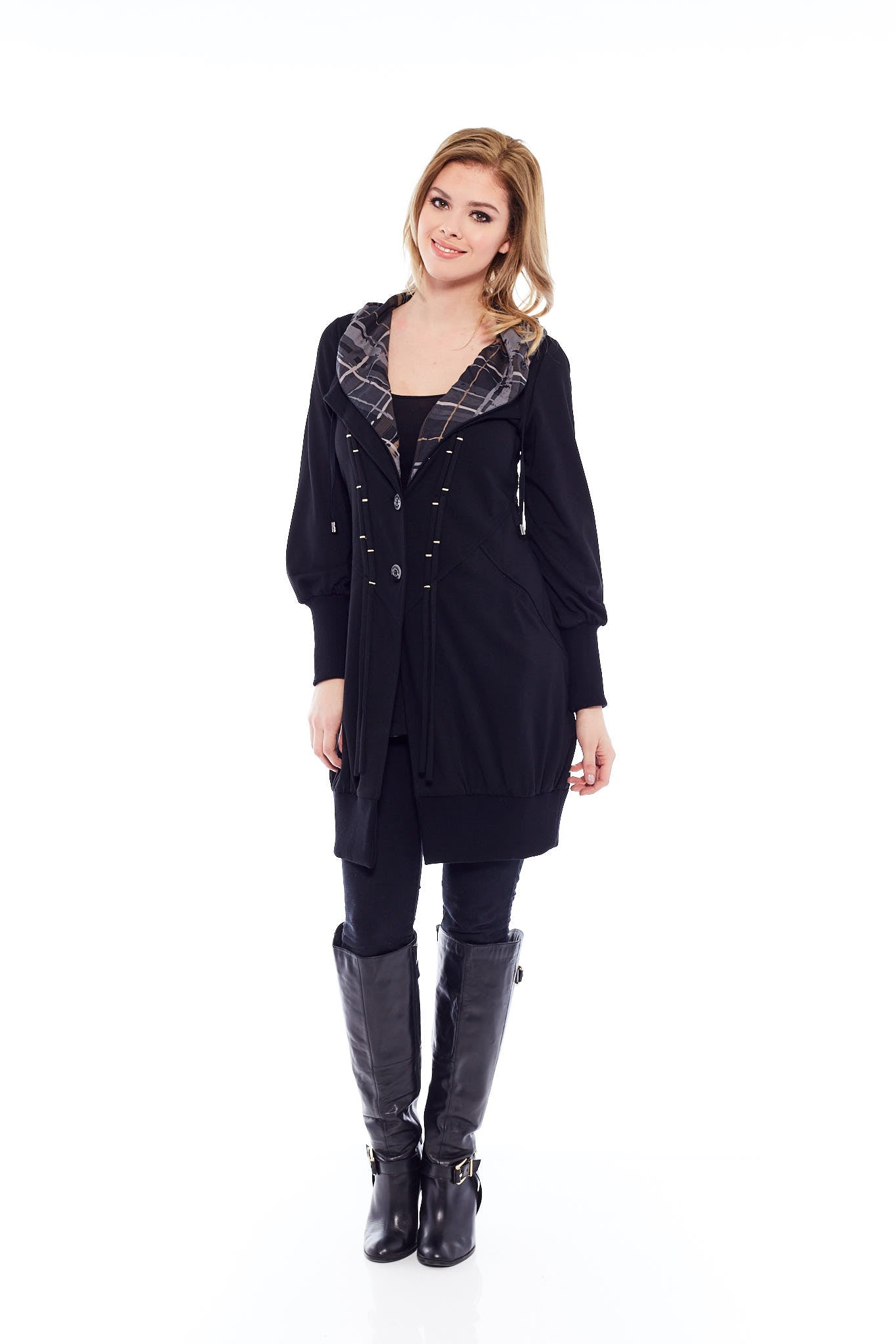 THE ALL WINTER RUN GO COAT IN BASIC BLACK