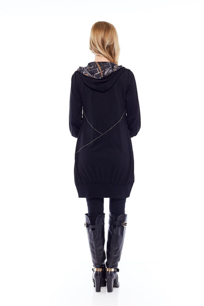 THE ALL WINTER RUN GO COAT IN BASIC BLACK