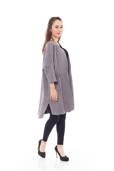 A STYLE UP CARDIGAN IN HAZE GREY
