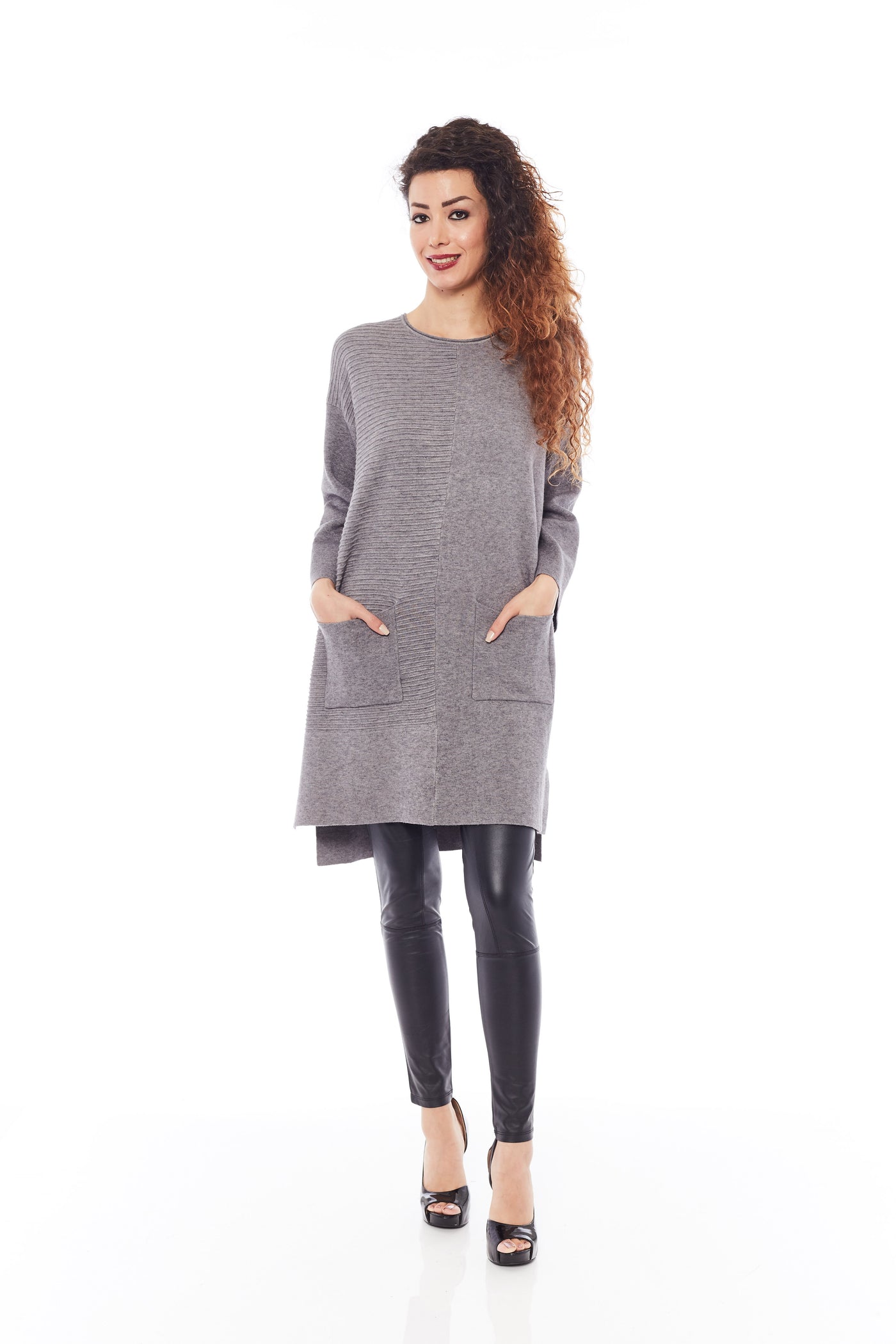 THE LOVE KNITT SWEATER IN STALE GREY