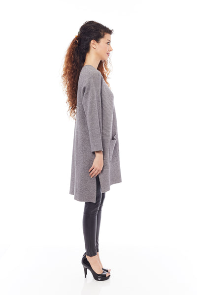 THE LOVE KNITT SWEATER IN STALE GREY