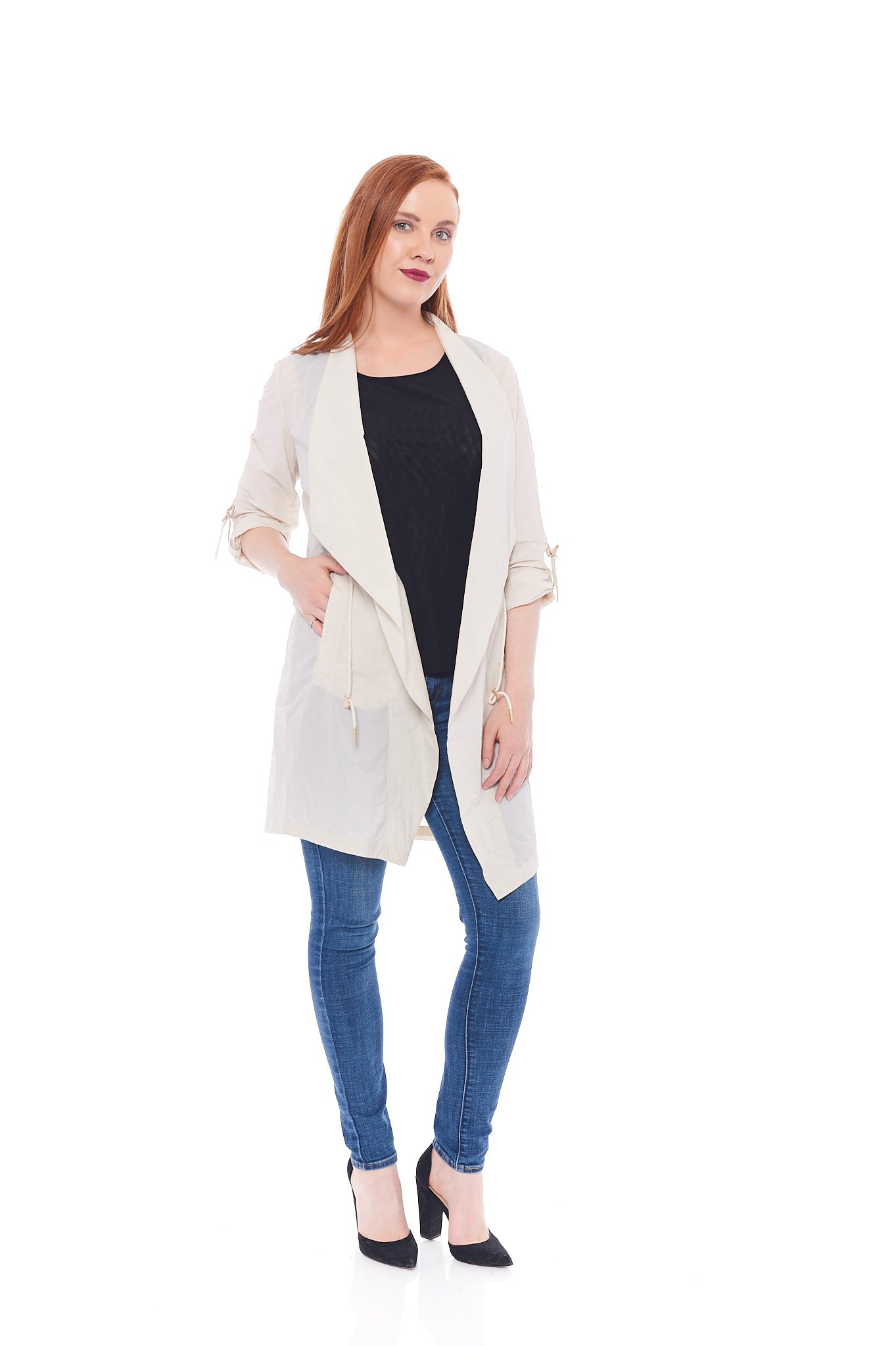 THE DREAMY DAYS LONG SLEEVE JACKET IN BEIGE