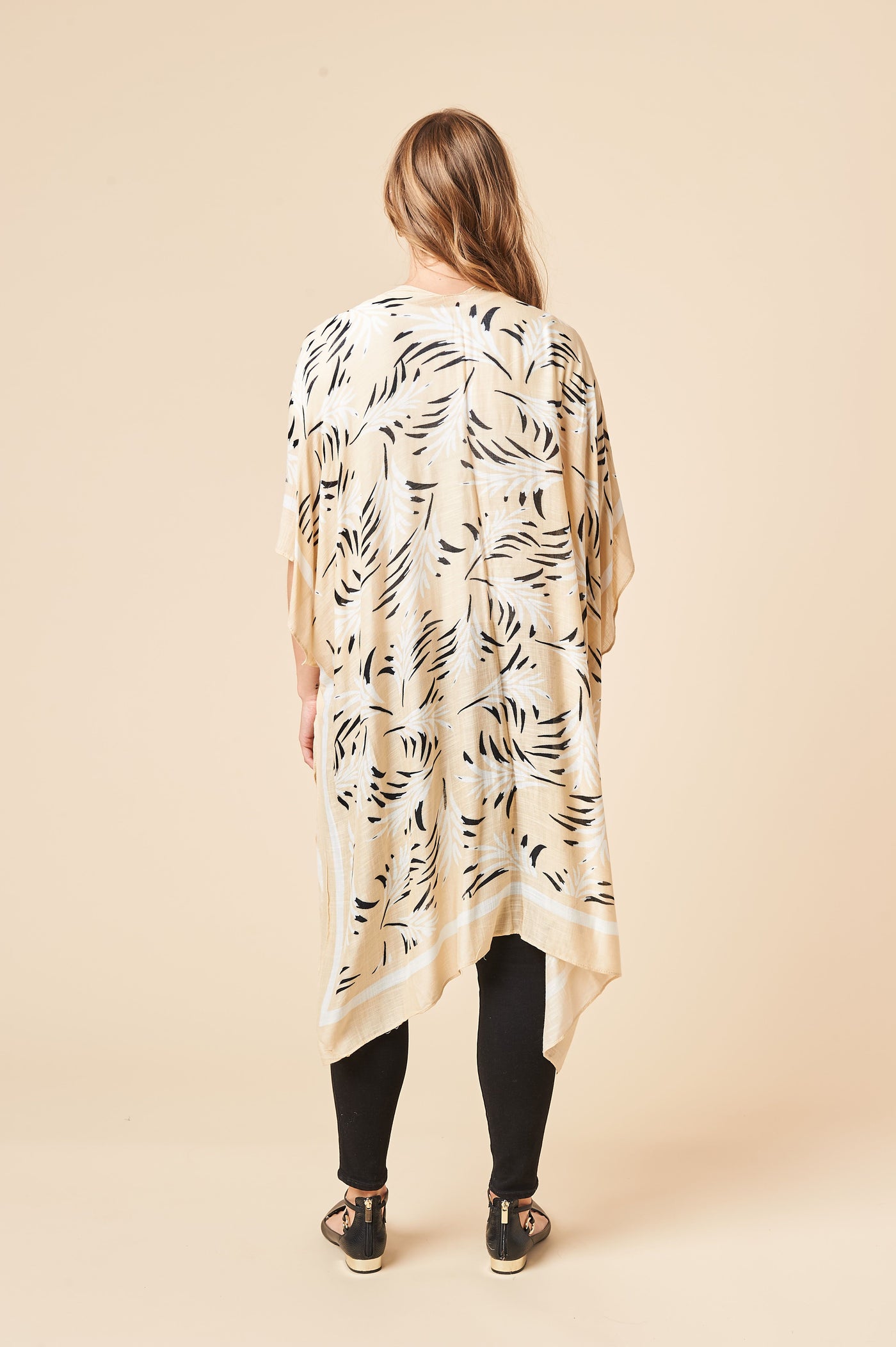 THE FLORAL KIMONO IN HONEY YELLOW