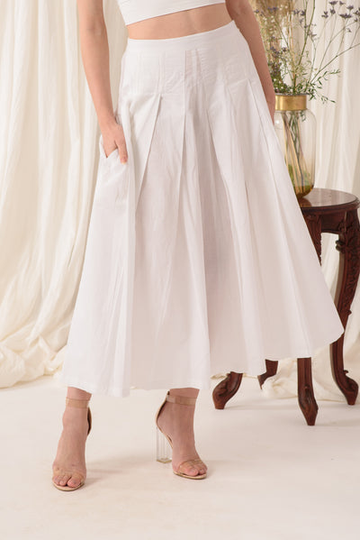 THE EVERYDAY FLARED PANT IN IVORY WHITE