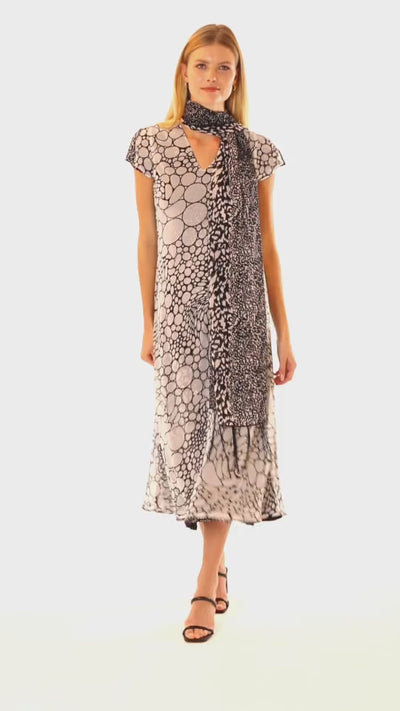 THE SPARKLING REVERSIBLE BLACKISH WHITE DRESS