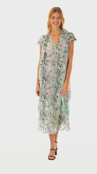 THE TAYLOR REVERSIBLE LONG DRESS IN MINT GREEN